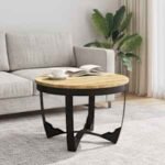 Table Basse Bois Massif Manguier — Robustesse Naturelle