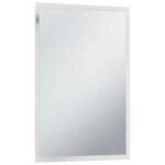 Miroir LED Salle de Bain — Éclairage Intégré — Vase Bois Verre
