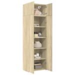 Armoire de rangement chêne – Haute, 225 cm