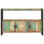 Buffet industriel bois recyclé – Piètement Acier Noir