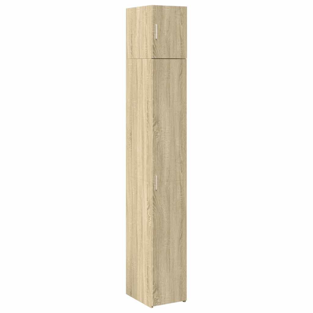 Colonne de Rangement Décor Chêne – Étroite 225 cm