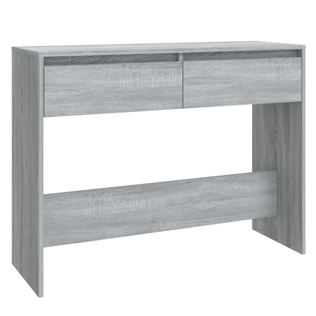 Console d&rsquo;Entrée Décor Sonoma Gris – Pieds Pleins