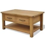 Table Basse Bois Massif Chêne — Salon Chaleureux
