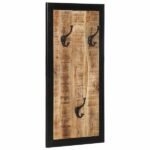 Porte-Manteau Bois Manguier — Ligne Minimaliste — Vase Bois Verre