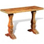 Console bois massif de récupération 120x40x76 cm porte-vase