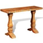 Console bois massif de récupération 120x40x76 cm porte-vase