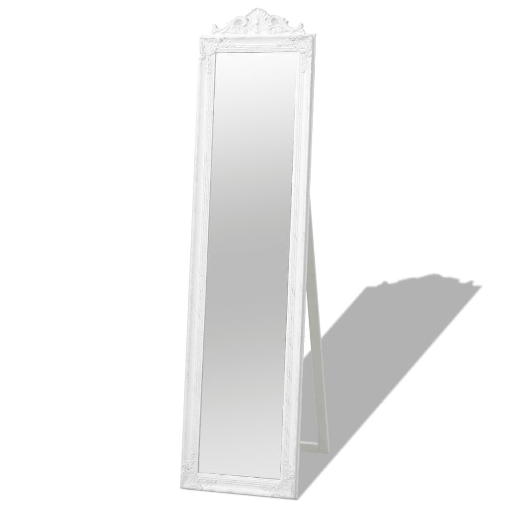 Miroir Baroque Blanc sur Pied – Psyché