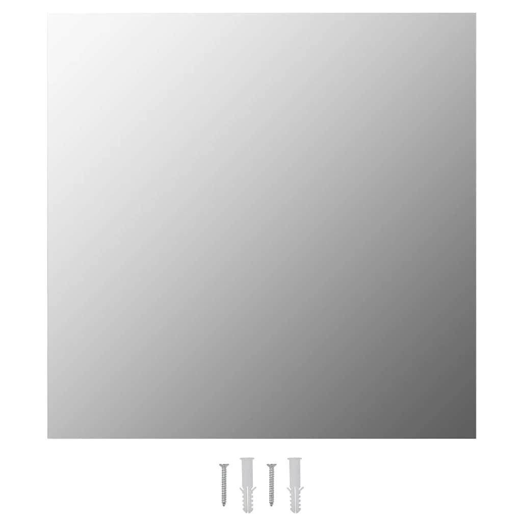 Miroir Carré Sans Cadre – Bord Poli 40 cm