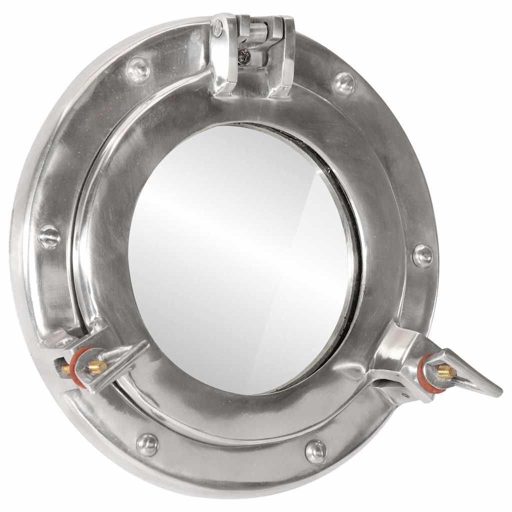 Miroir Hublot Aluminium – Style Marin 23 cm
