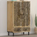 Buffet mandala manguier vu de trois quarts