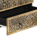 Pieds en métal noir du buffet