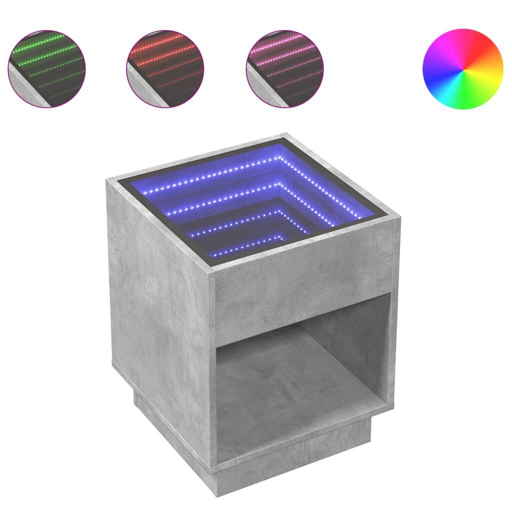 Table d&rsquo;Appoint LED Effet Miroir Infini – 40 cm