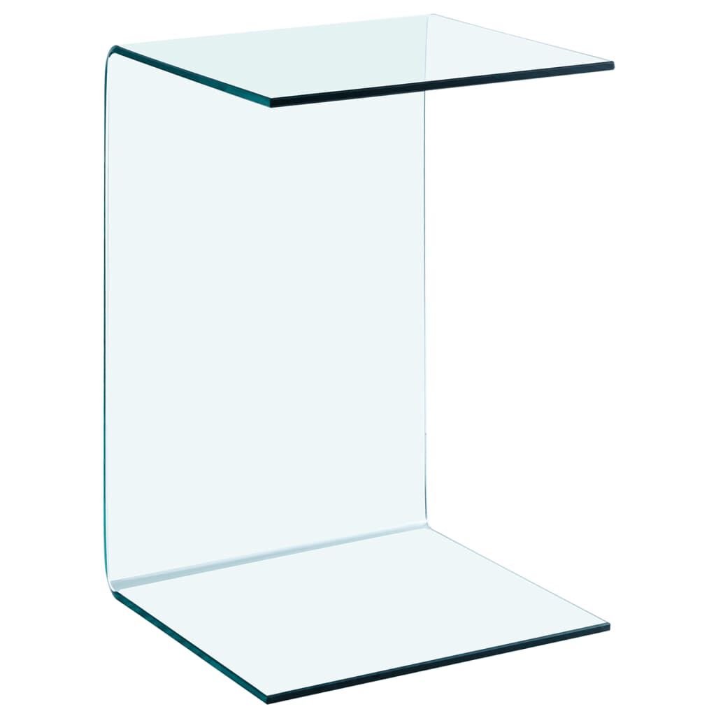 Bout de Canapé en Verre Trempé – 40 x 40 x 60 cm