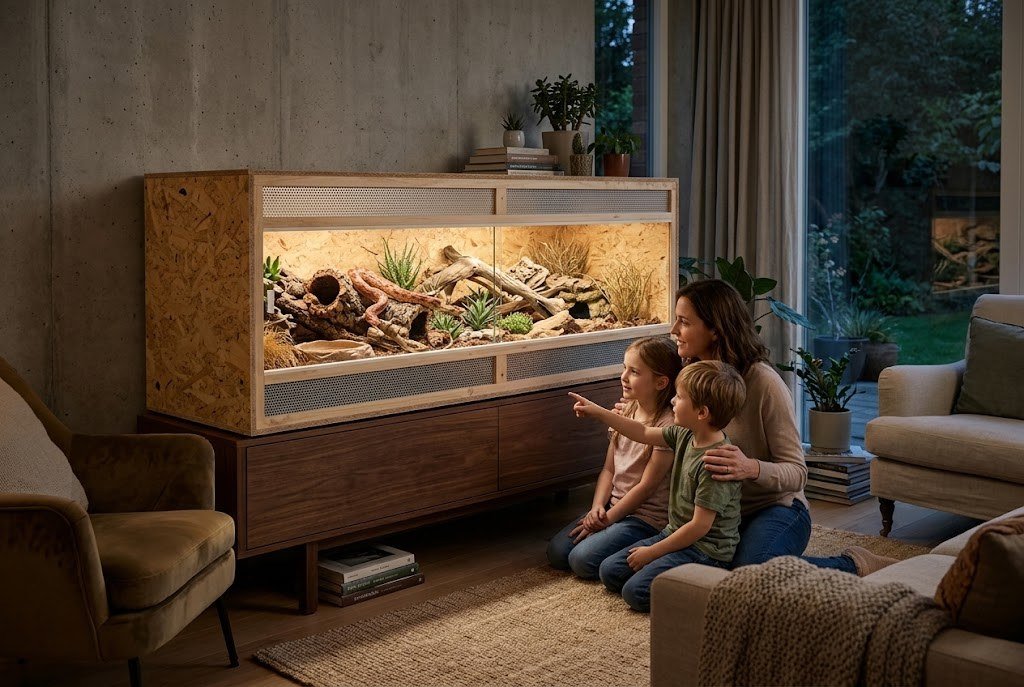 Un vivarium qui devient un meuble