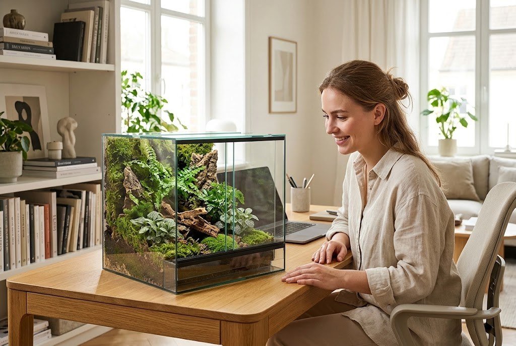 Un petit terrarium, une grande vue