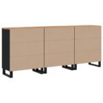Buffet bois acacia – Acacia massif, lot de 3 – vue 7