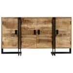Buffet bois de manguier – Massif, 150x40x80 cm – vue 2