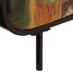 Buffet industriel bois et métal – Massif récupération, 140x35x70 cm – vue 6