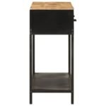 Console bois et fer – Manguier massif, 100x35x76 cm – vue 4