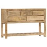 console manguier massif sur fond clair
