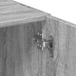 armoire de rangement haute décor chêne sur fond clair