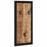 porte-manteau mural manguier brut sur fond clair