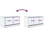Grand Terrarium en Verre – 80 x 40 x 40 cm – vue 11