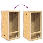 Terrarium Vertical OSB Bois – 50 x 50 x 100 cm – vue 11