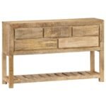 console manguier massif sur fond clair