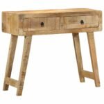 console manguier brut massif sur fond clair