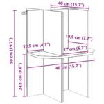 Petit Support de Terrarium OSB – Plateau 40 cm – vue 12