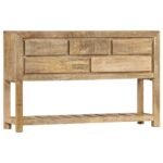 console manguier massif sur fond clair