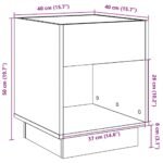 table d'appoint LED effet infini sur fond clair