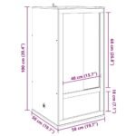 Terrarium Vertical OSB Bois – 50 x 50 x 100 cm – vue 13