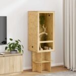 Terrarium Vertical OSB Bois – 50 x 50 x 100 cm – vue 2