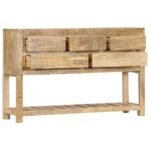 tablette basse de la console pour paniers et livres