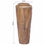 ouverture de 16 cm sur le dessus du vase