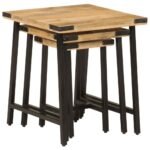 pieds fins en fer noir d'une table