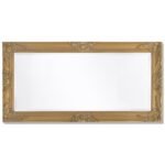 miroir accroché dans une entrée