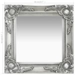 miroir accroché dans une entrée