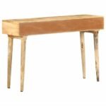 console d'entrée sous un miroir