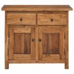 buffet bas acajou de 75 cm dans une entrée