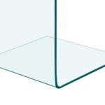 table en verre utilisée en chevet