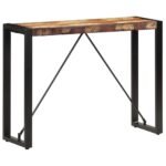 console de 110 cm derrière un canapé