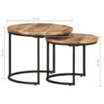 une table ronde servant de chevet