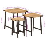 une table gigogne servant de chevet