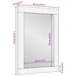 cotes du miroir 50 sur 70 cm
