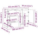 cotes du buffet 111 de large 34 de profond 75 de haut