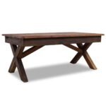 Table basse bois recyclé – Récupération mélangé, 110x60x45 cm
