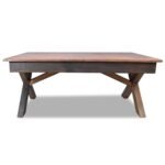 Table basse bois recyclé – Récupération mélangé, 110x60x45 cm – vue 2